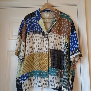 Wlifred Free Patchwork Multicolor Top